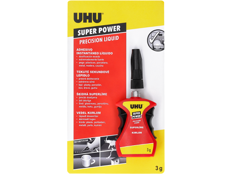 UHU Super Power Precision Liquid kiirliim, 3 g