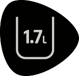 1,7-liitrine mahutavus