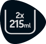 Pitser märgistusega 2x 215ml.