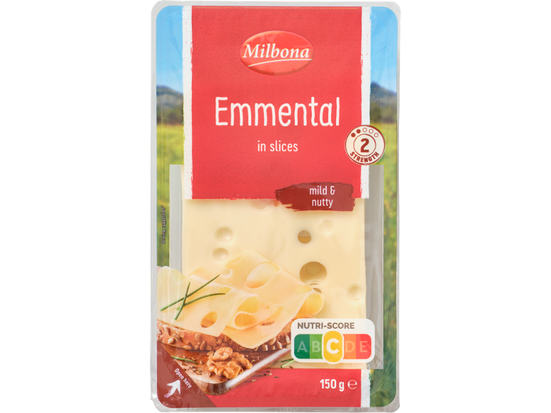Milbona Emmentali juust viiludena, 150g