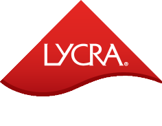 Punane logo valge sõnaga 'LYCRA'.