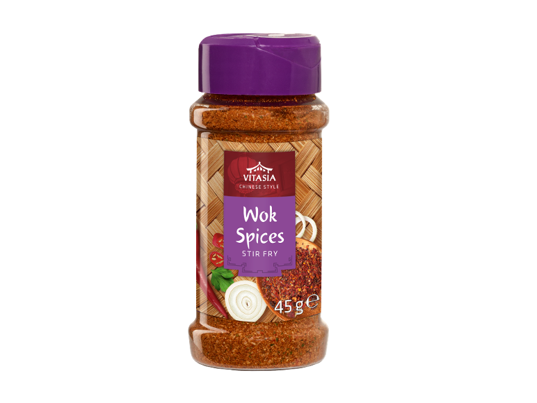 Woki vürtside purk tekstiga „Wok Spices Stir Fry“, 45 g.