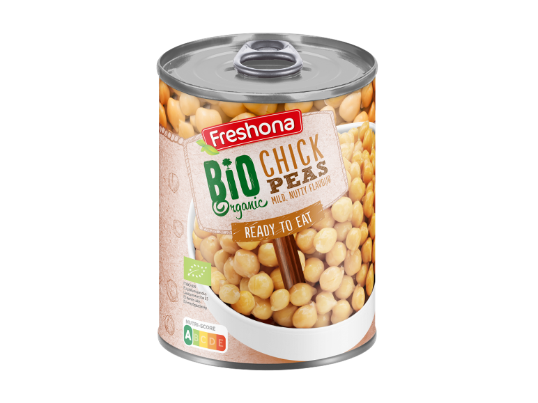 Freshona Bio kikerherned konservikarbis, söömiseks valmis