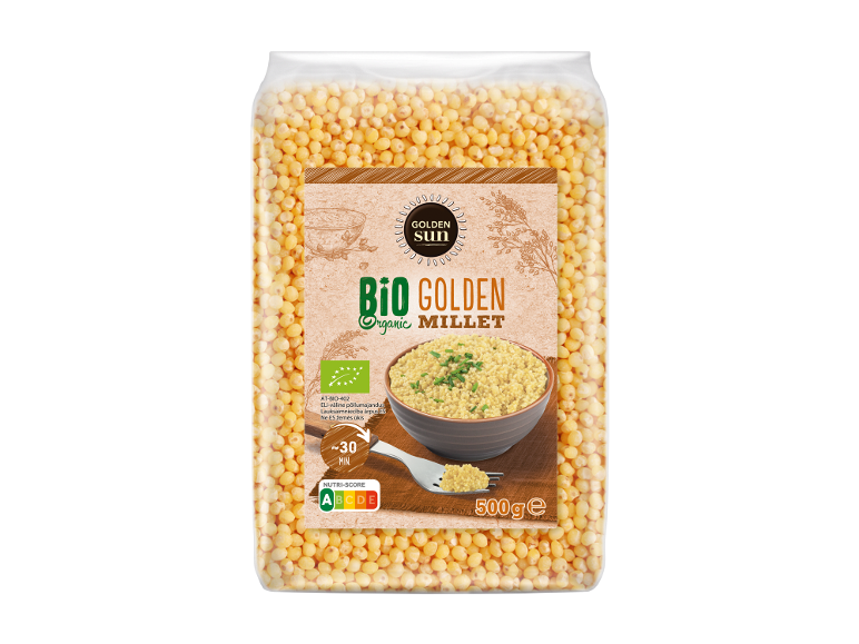 Golden Sun ökoloogiline kuldne hirss, 500g pakend