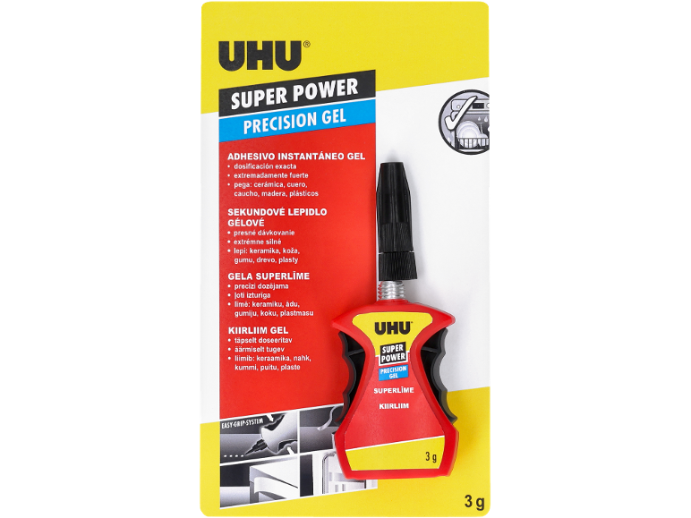 UHU Super Power Precision Gel kiirliim, 3 g