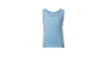 Hele sinine beebi särk brändi logoga krael.