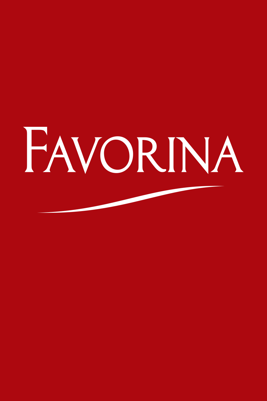 Favorina logo punasel taustal
