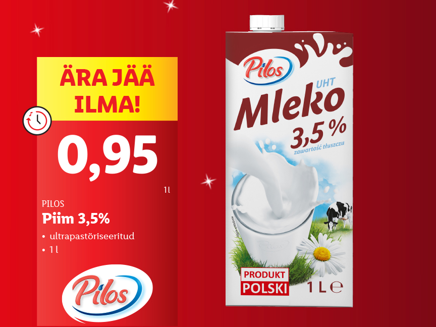 Pakkumised esmaspäevast