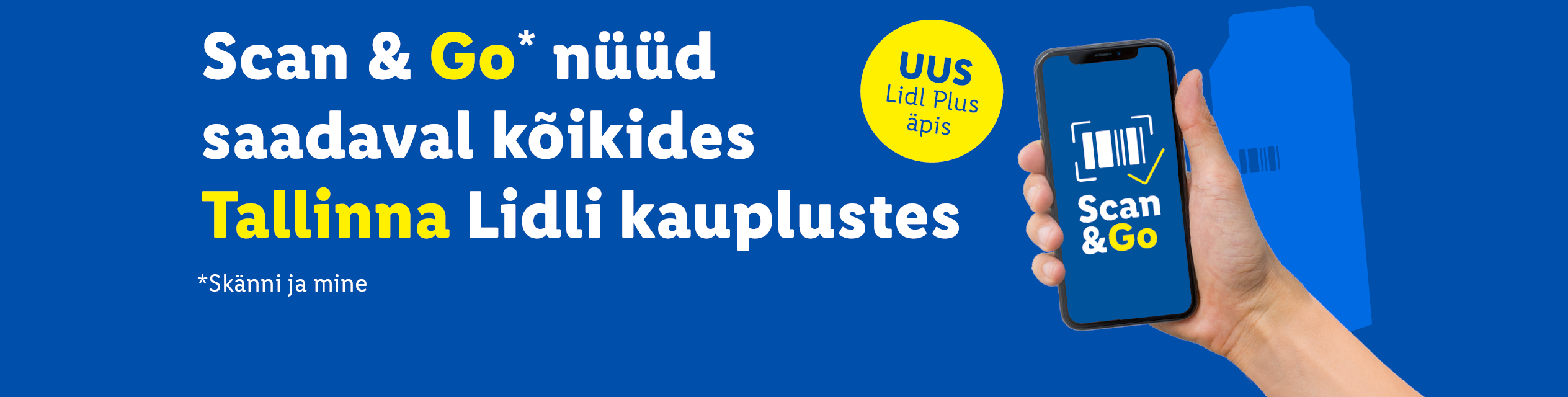 В магазинах Lidl в Таллине теперь доступна функция Scan & Go через приложение Lidl Plus.