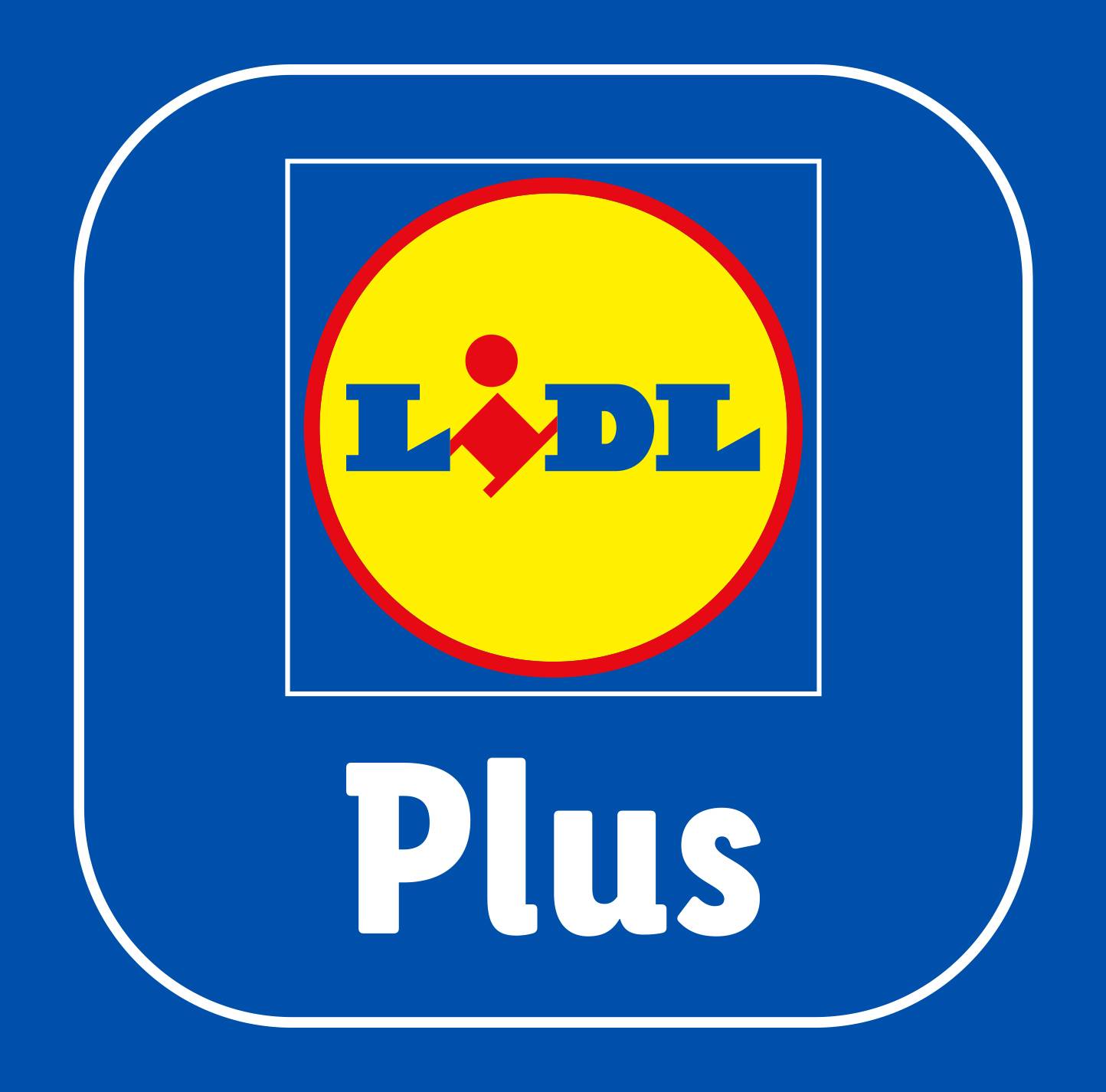 Lidl Plus lojaalsusprogrammi logo.