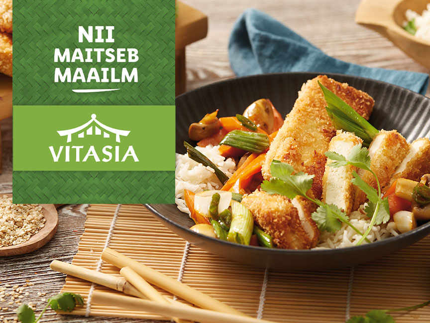 Vitasia: Тофу с овощами и рисом.