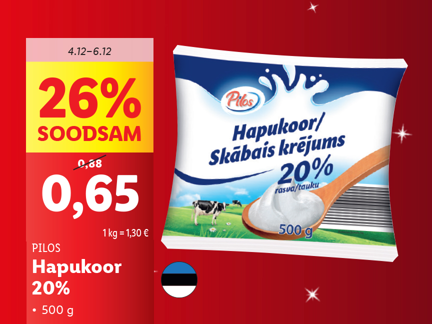 Pakkumised esmaspäevast