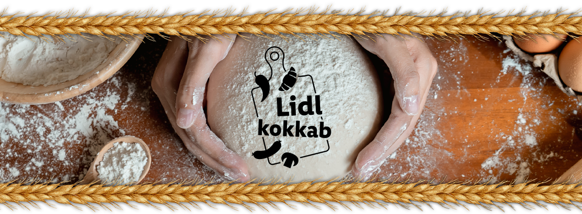 Lidl kokkab: tainas, jahu ja munad.