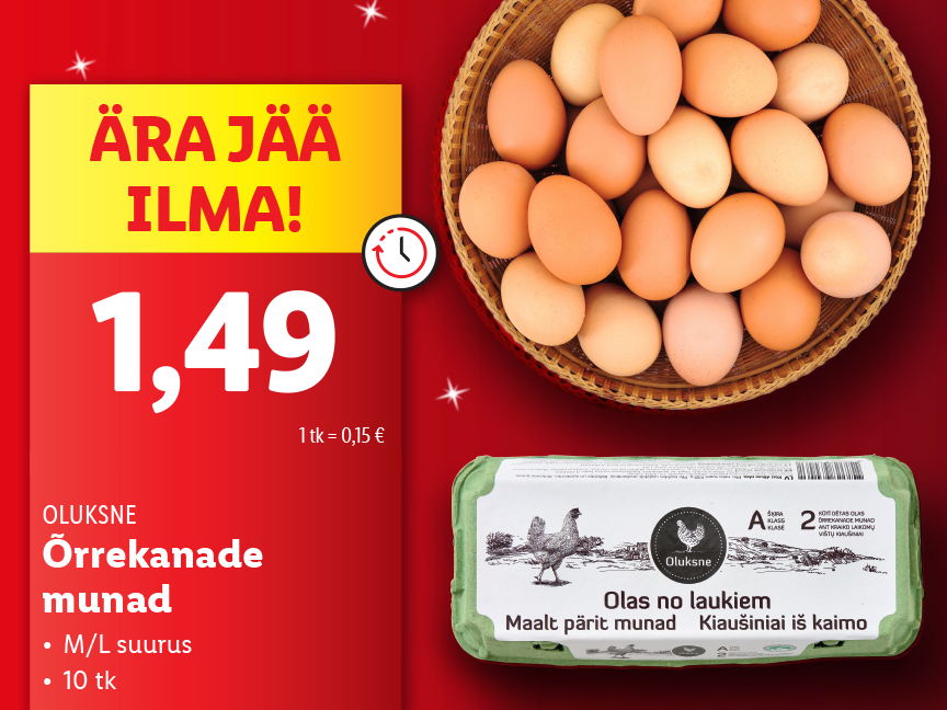 Pakkumised esmaspäevast