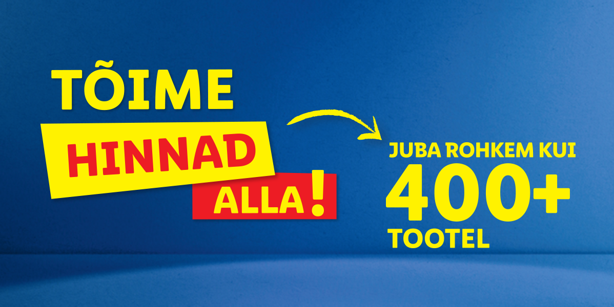 Alenud hinnad üle 400 toote.