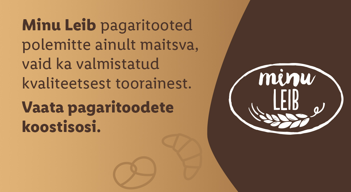 Minu Leib: kvaliteetsed leivad ja pagaritooted.