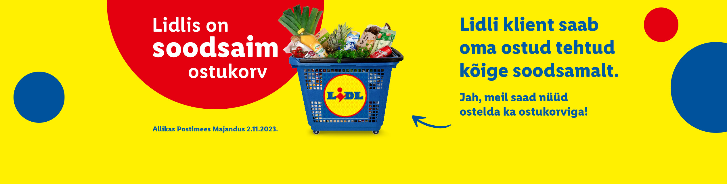 Lidlis on soodsaim ostukorv!